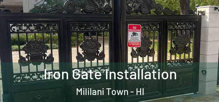  Iron Gate Installation Mililani Town - HI